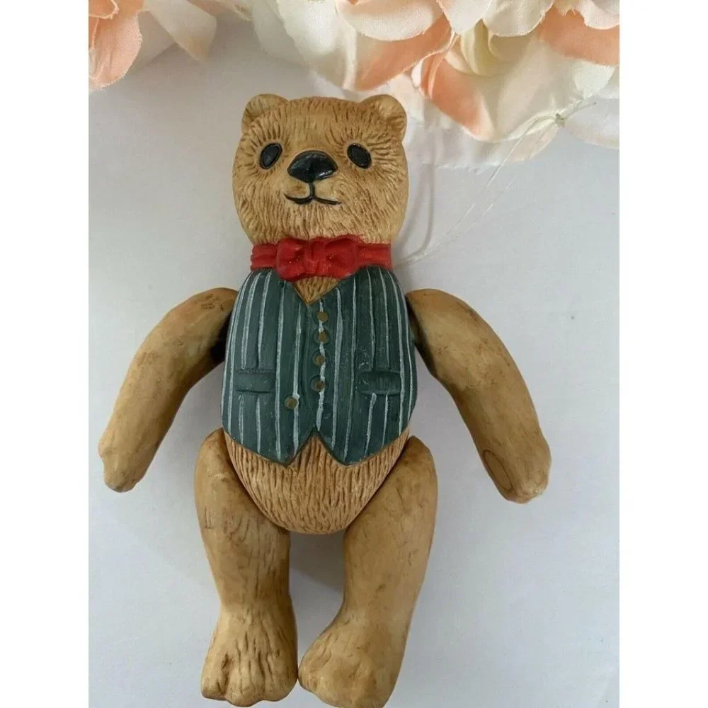 Department 56 Jointed Porcelain‎ Bear 1983 Vintage